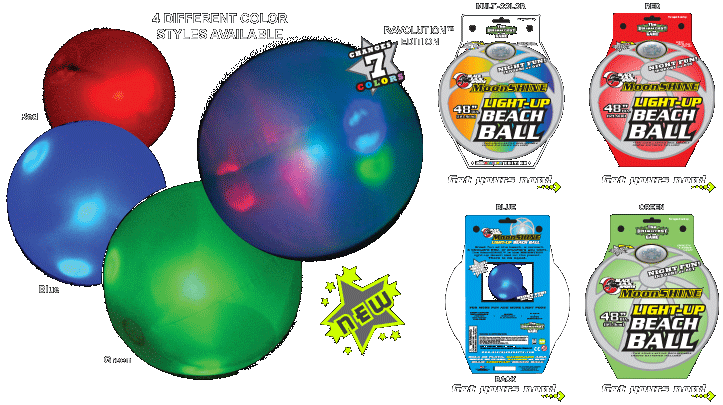 LED Light Up Beach Balls, LED Light Up Pool Toys, Concert Promotional items