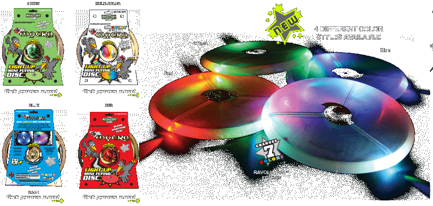 The best mini LED frisbees and light up MINI FLYING DISCS on the planet