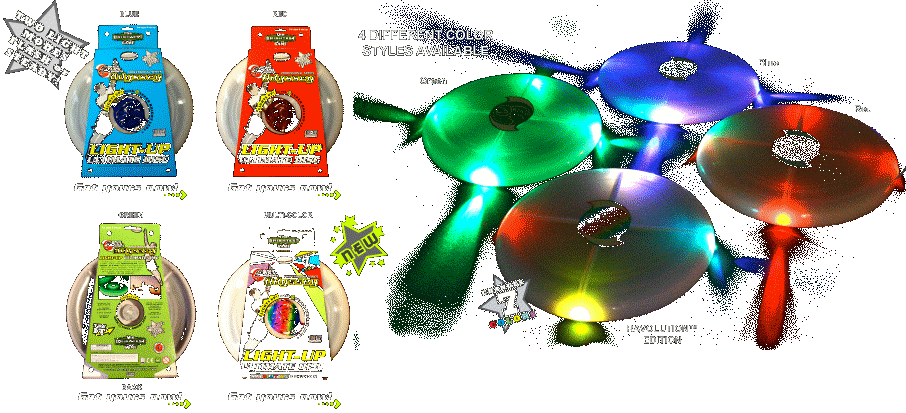 ODYSSEY™ LED Light-Up ULTIMATE Frisbee Flying Discs